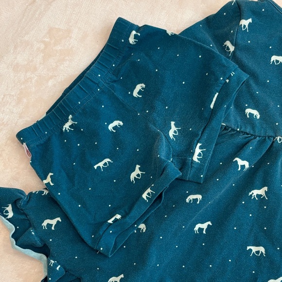 Little Bipsy Teal Dress with Horse Design - Picture 4 of 4